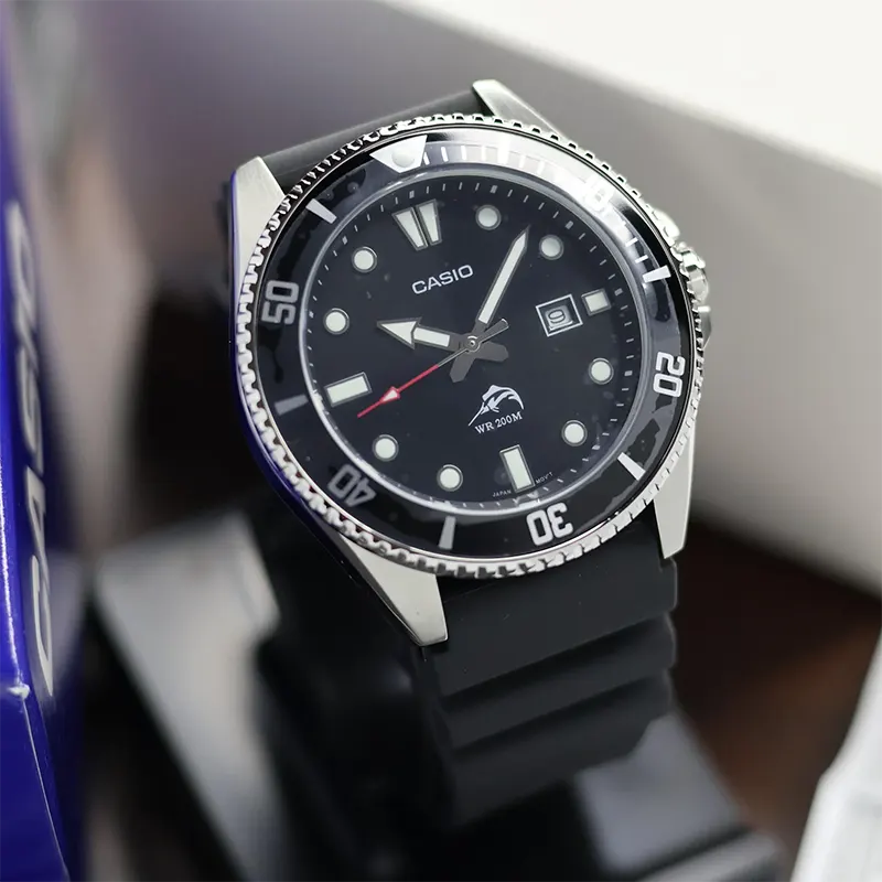 Casio Duro Analog Resin Strap Men's Watch-  MDV-106-1AV